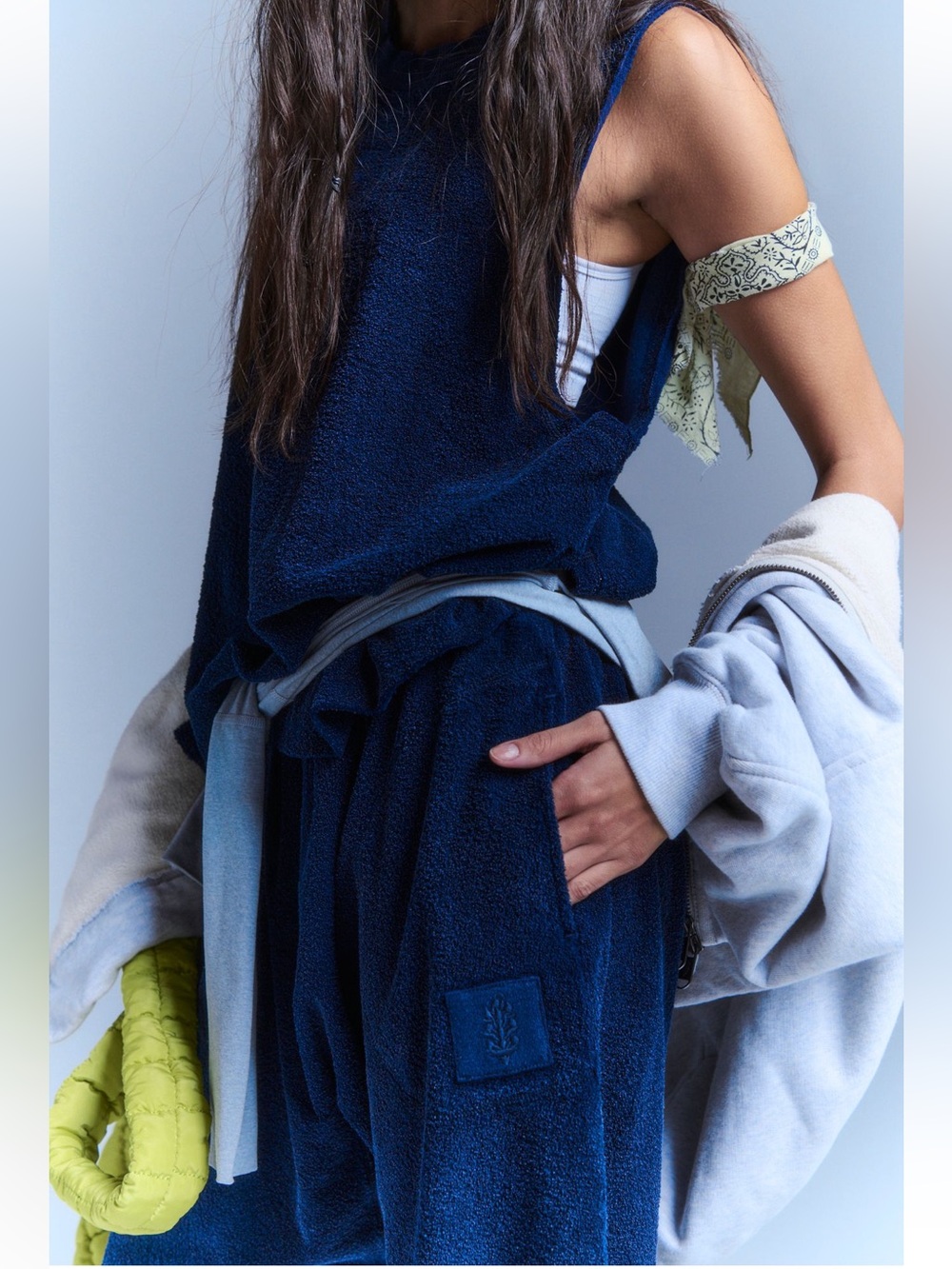 NWT FREE PEOPLE MOVEMENT TOWEL TERRY RELAXED SET - Picture 3 of 6